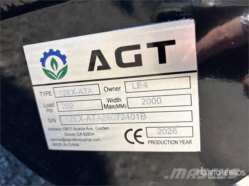  Quantity of (9)  AGT 12EX-ATA Mini Excavator Attac Other components