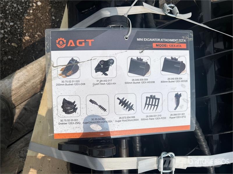 Quantity of (9) AGT 12EX-ATA Mini Excavator Attac Drugi deli