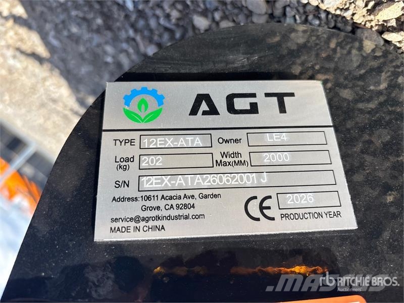  Quantity of (9)  AGT 12EX-ATA Mini Excavator Attac Other components