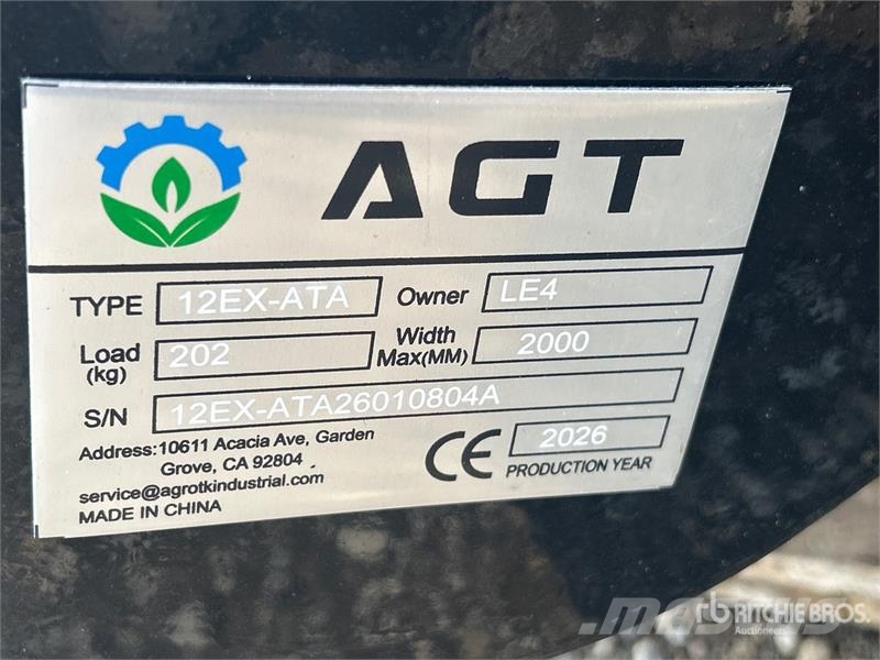 Quantity of (9) AGT 12EX-ATA Mini Excavator Attac Drugi deli