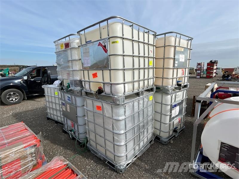  Quantity of (9) Plastic Chemical Totes مكونات أخرى