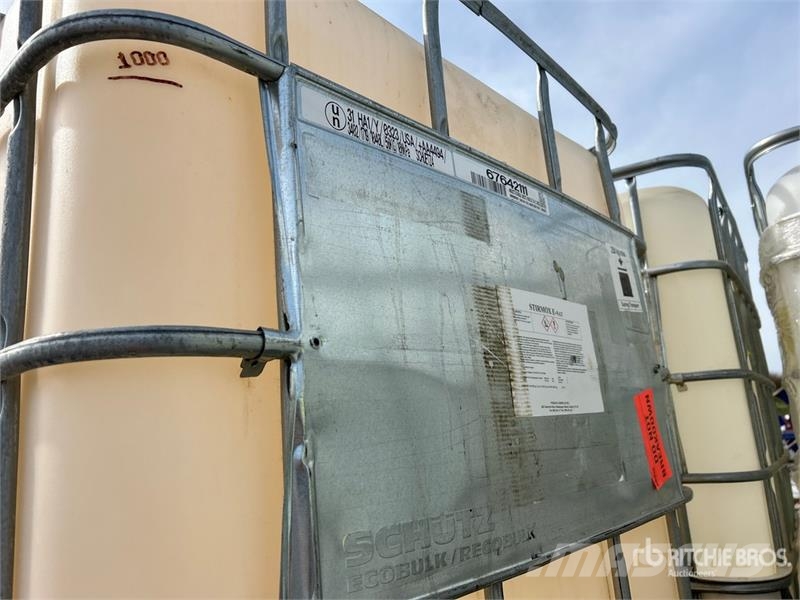  Quantity of (9) Plastic Chemical Totes مكونات أخرى