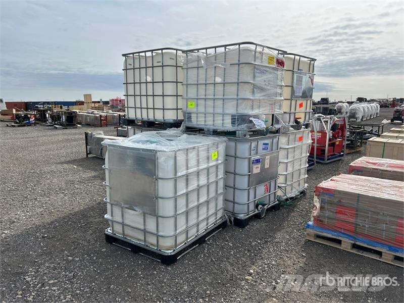  Quantity of (9) Plastic Chemical Totes مكونات أخرى