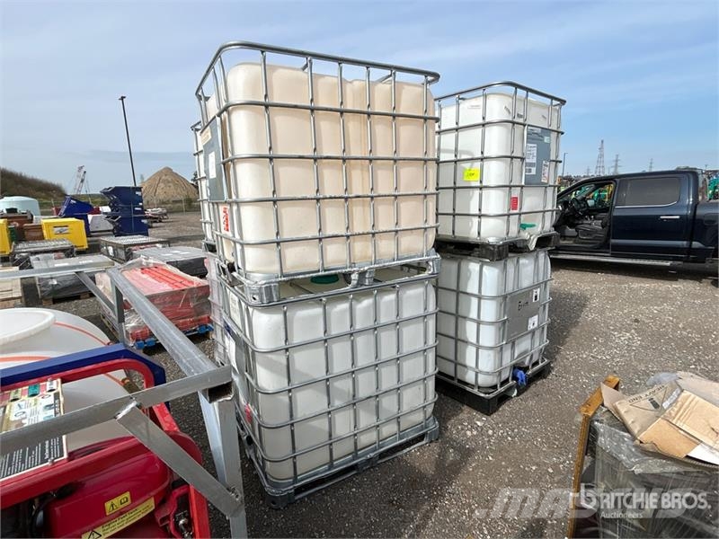  Quantity of (9) Plastic Chemical Totes مكونات أخرى