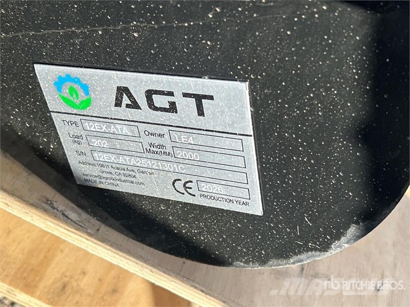 Quantity of AGT 12EX-ATA 12 in Mini Excavator Atta Andre komponenter