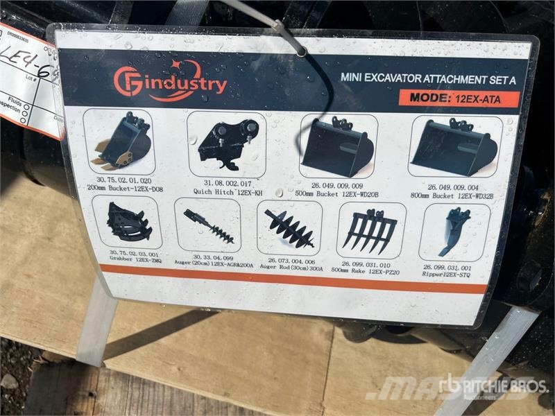 Quantity of AGT 12EX-ATA 12 in Mini Excavator Atta Andre komponenter