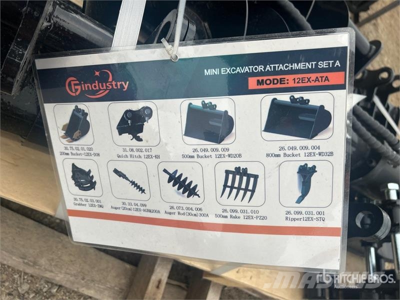 Quantity of AGT 12EX-ATA 12 in Excavator Attachme Ostale komponente za građevinarstvo