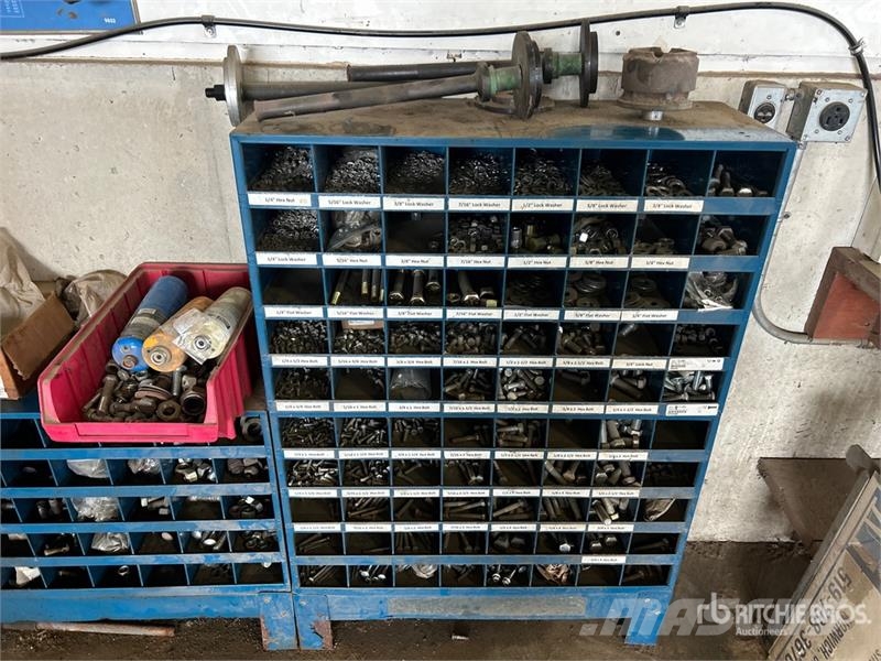 Quantity of Bolt Bin, Assorted Bolts, Washers, Nut Other components