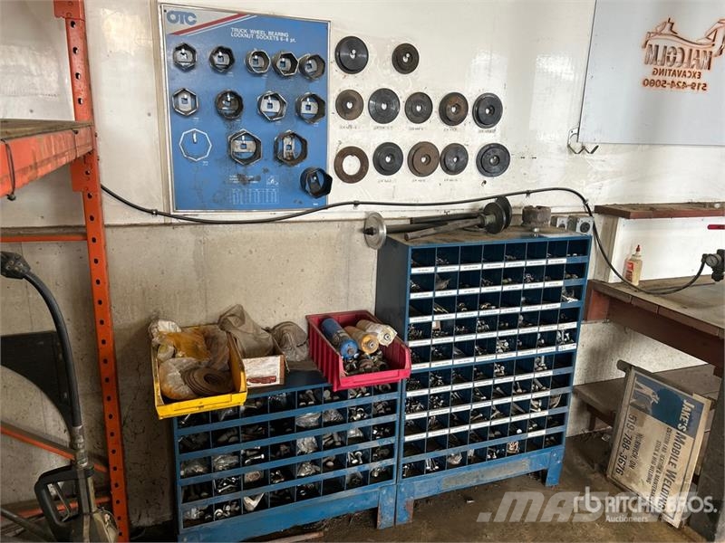 Quantity of Bolt Bin, Assorted Bolts, Washers, Nut Other components