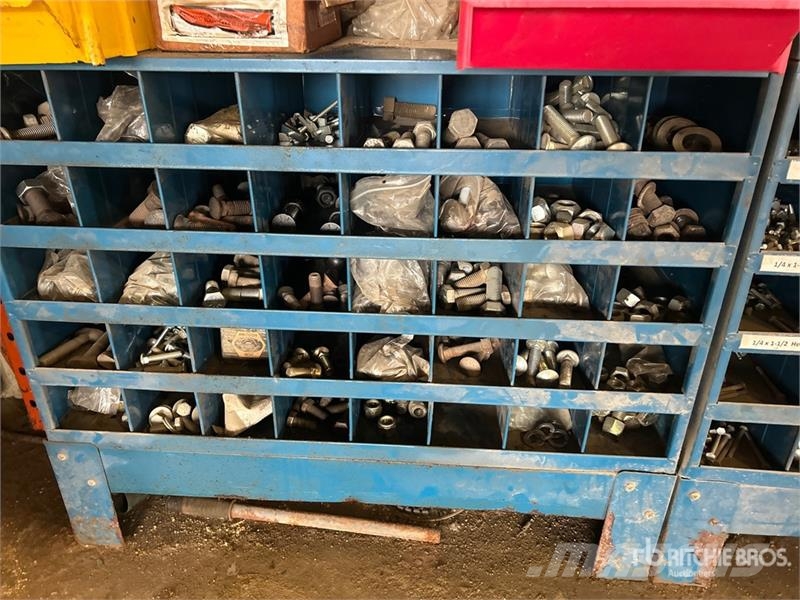 Quantity of Bolt Bin, Assorted Bolts, Washers, Nut Other components