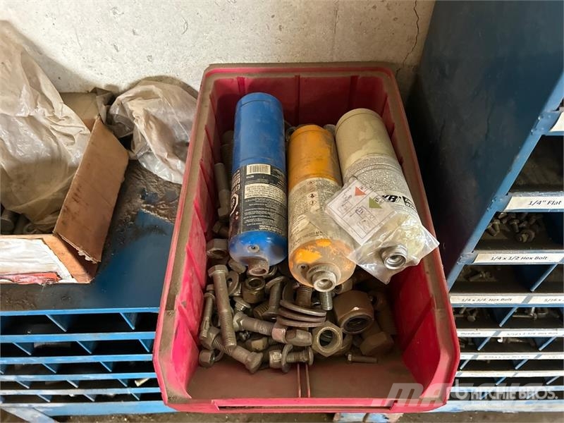 Quantity of Bolt Bin, Assorted Bolts, Washers, Nut Other components
