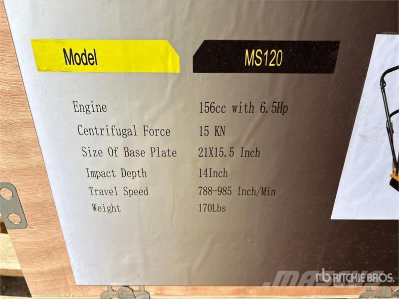 Quantity of Powertek MS120 Vibratory Plate Compac Vibrationsgeräte