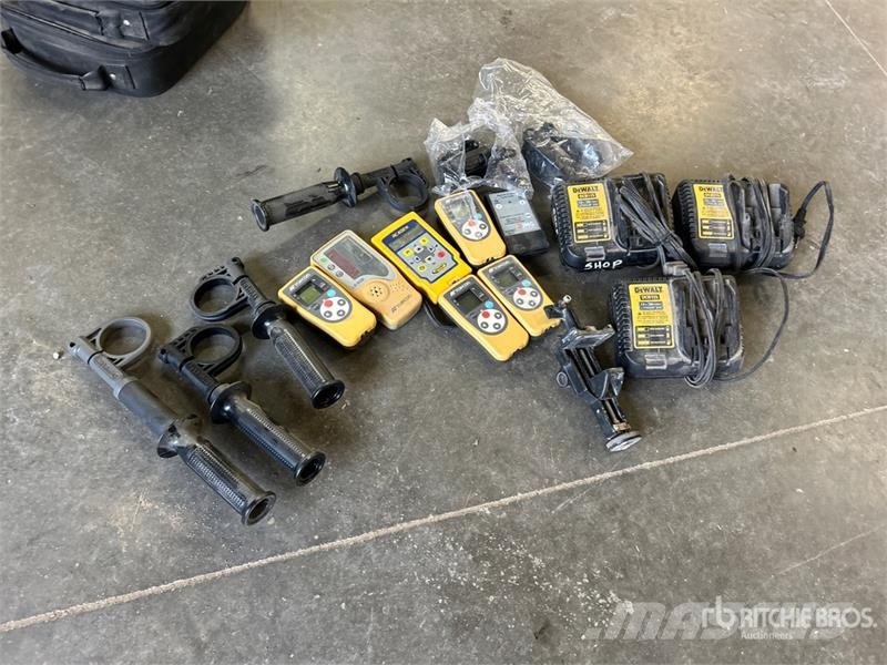 Quantity of Topcon Remotes/Dewalt Battery Chargers Other components