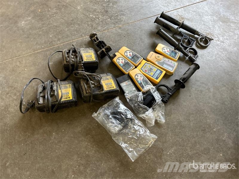Quantity of Topcon Remotes/Dewalt Battery Chargers Other components