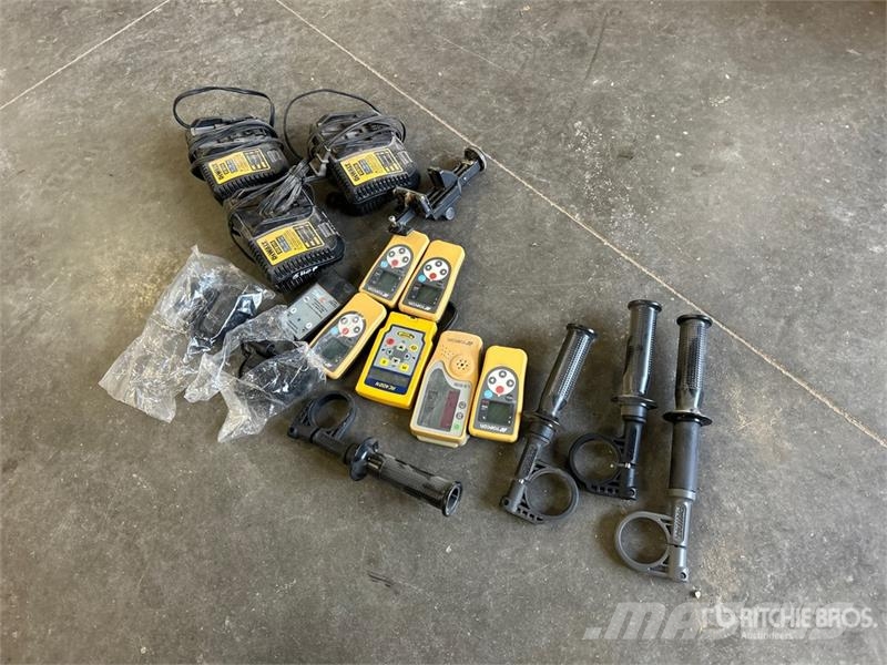 Quantity of Topcon Remotes/Dewalt Battery Chargers Other components