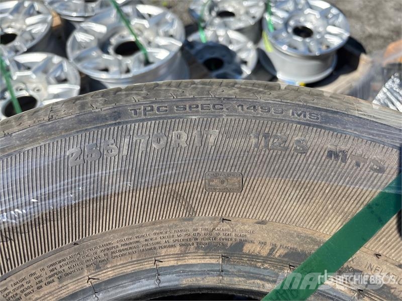 Quantity of Wheels Tyres, wheels and rims