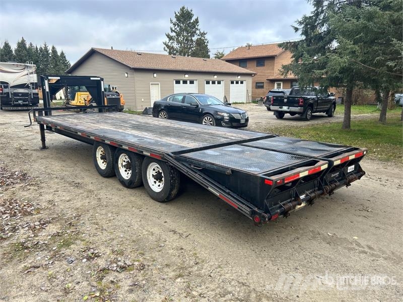 Rainbow Trailers 25 ft Tri/A Gooseneck Flatbed Trailer مقطوروات مسطحة/مفصلية الجوانب