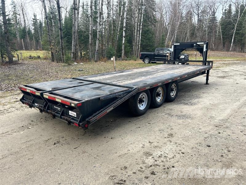 Rainbow Trailers 25 ft Tri/A Gooseneck Flatbed Trailer مقطوروات مسطحة/مفصلية الجوانب