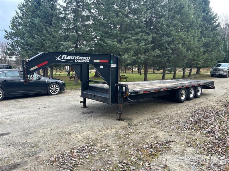 Rainbow Trailers 25 ft Tri/A Gooseneck Flatbed Trailer مقطوروات مسطحة/مفصلية الجوانب