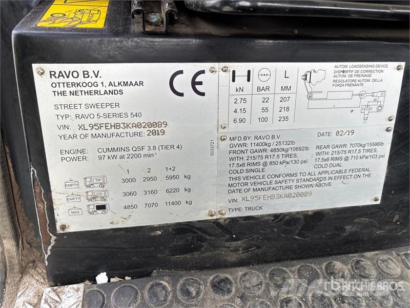 Ravo on Ravo 5SER Sweeper Truck Utcaseprő teherautók