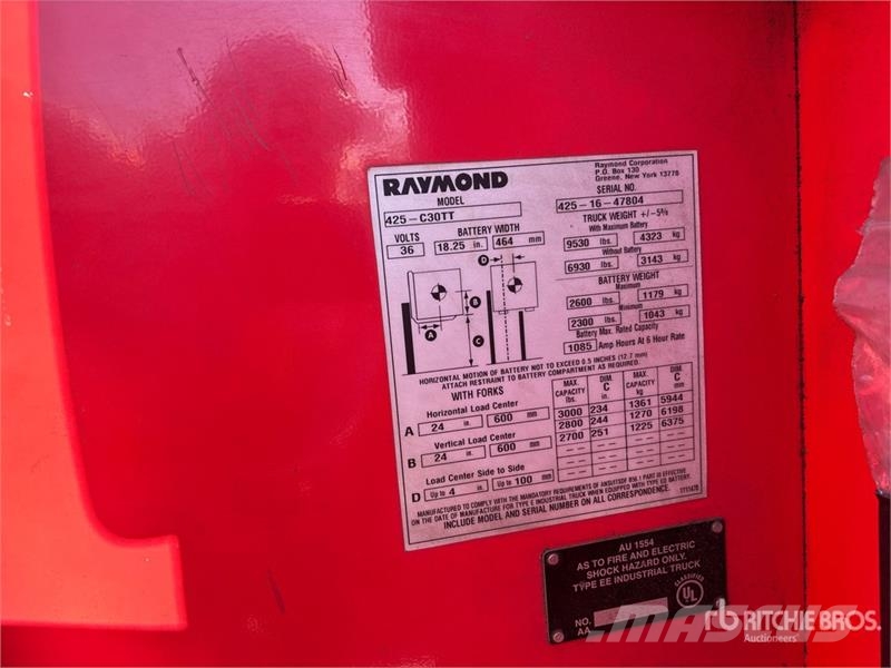 Raymond 425-C30TT Električni viličari