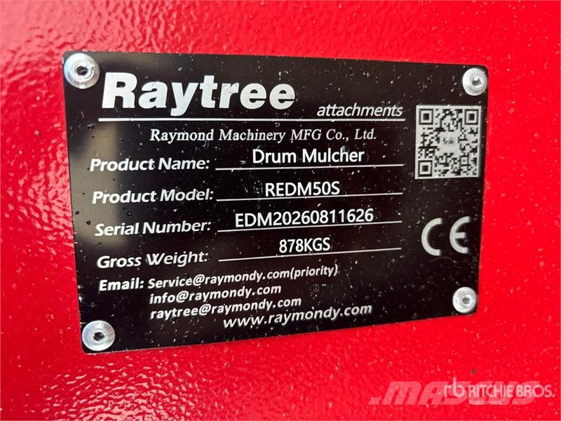 Raytree REDM50S 50 in Excavator Mulcher - Fits Cat Outros componentes