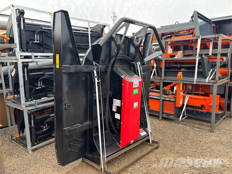 Raytree RHBC72S 72 in 4-Blade Skid Steer Brush Cut Corta-césped delanteros y traseros