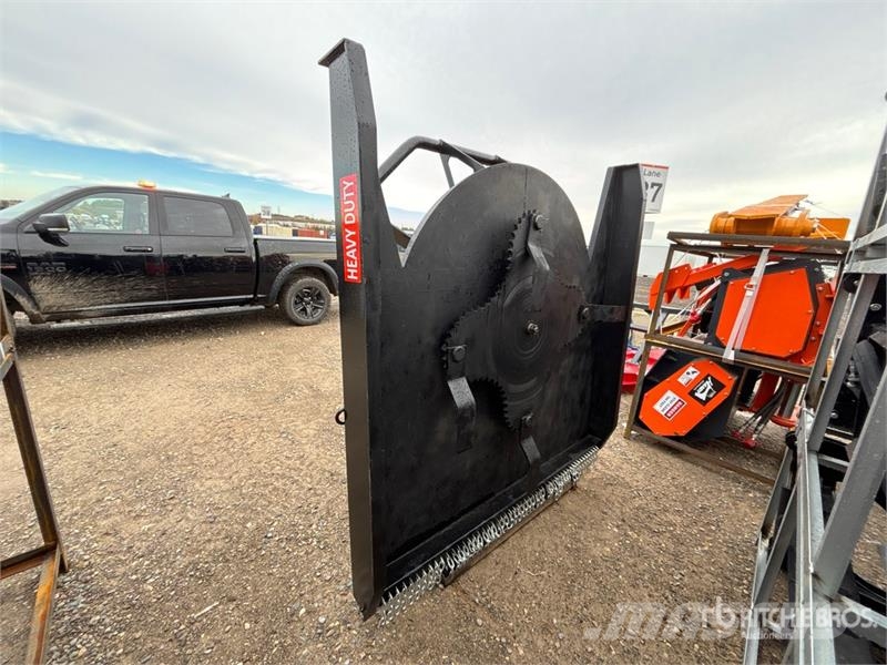 Raytree RHBC72S 72 in 4-Blade Skid Steer Brush Cut Corta-césped delanteros y traseros