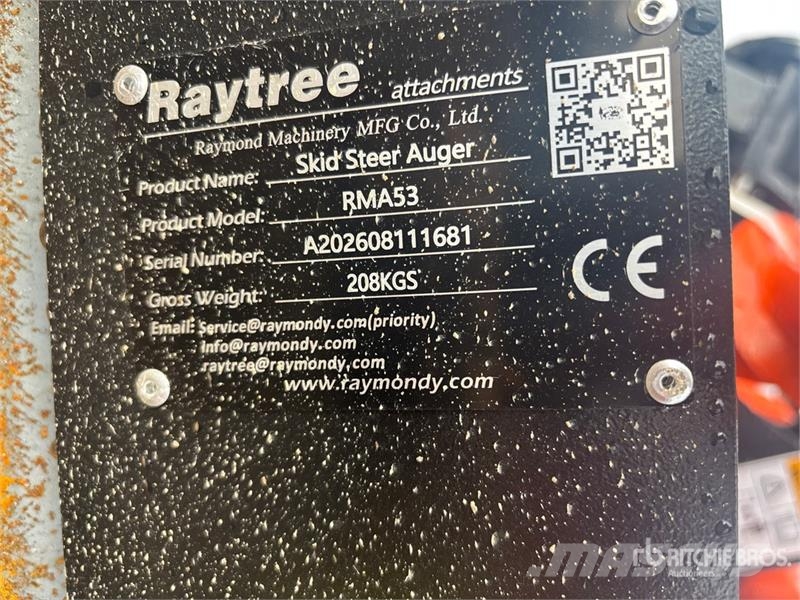  Raytree RMA42 Skid Steer Auger (Unused) Perfuradoras