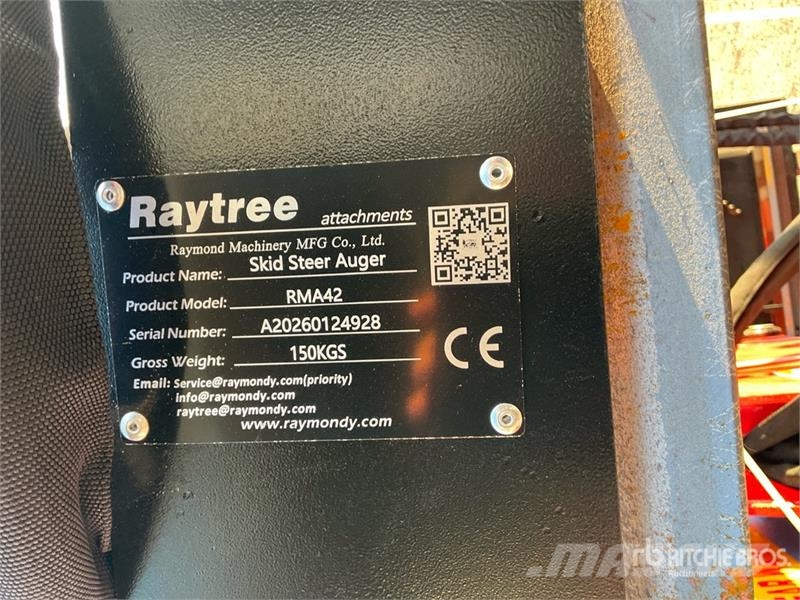 Raytree RMA42 Skid Steer Auger (Unused) Τρυπάνια