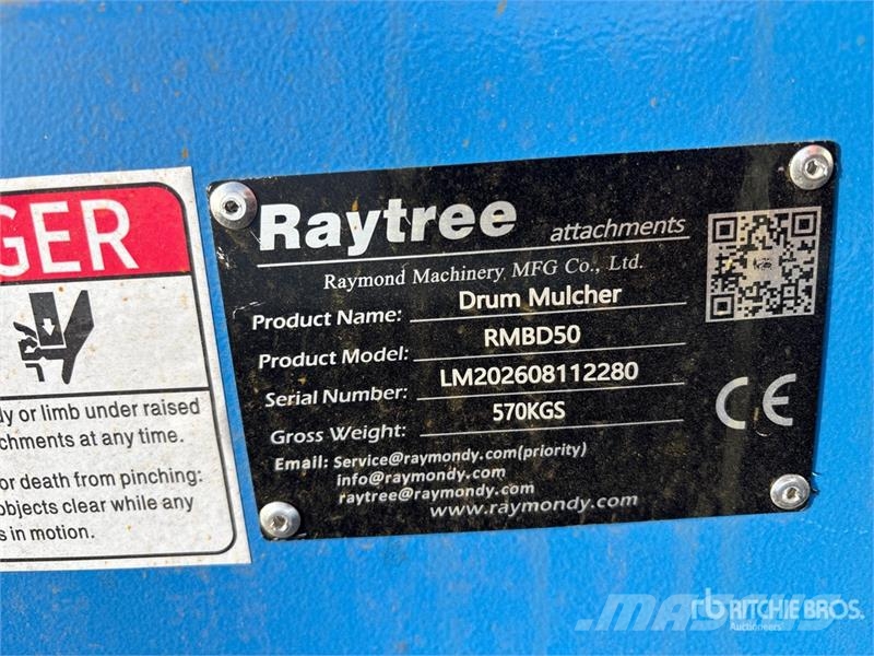 Raytree RMBD50 50 in Drum Skid Steer Mulcher (Unus Lesní mulčovače