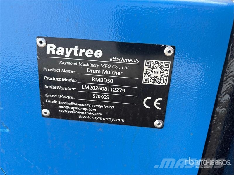 Raytree RMBD50 50 in Drum Skid Steer Mulcher (Unus Lesní mulčovače