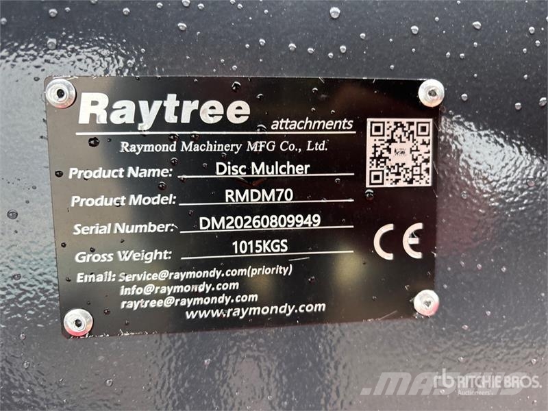 Raytree RMDM70 Disc Skid Steer Mulcher (Unused) Gozdarski mulčerji