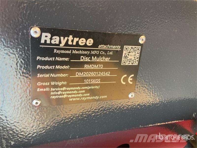 Raytree RMDM70 Disc Skid Steer Mulcher (Unused) Forestry mulchers