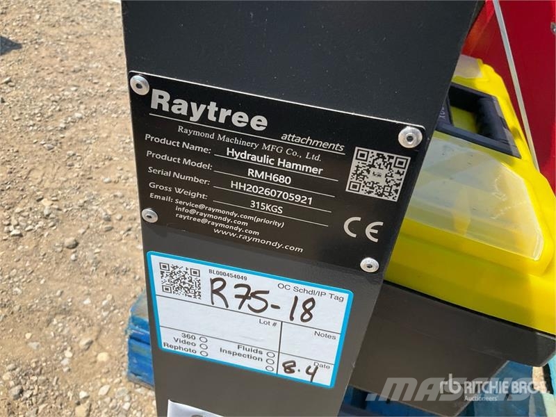  Raytree RMH680 Skid Steer Breaker (Unused) Martillos hidráulicos