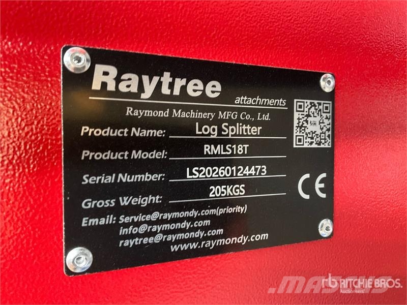 Raytree RMLS18T 24 in Skid Steer Log Splitter (Unu Wood splitters and cutters