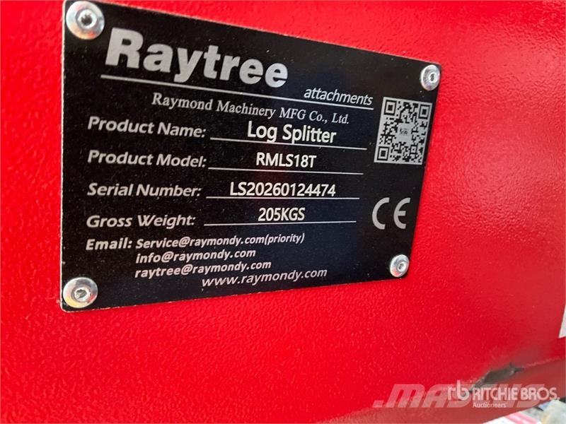 Raytree RMLS18T 24 in Skid Steer Log Splitter (Unu Wood splitters and cutters