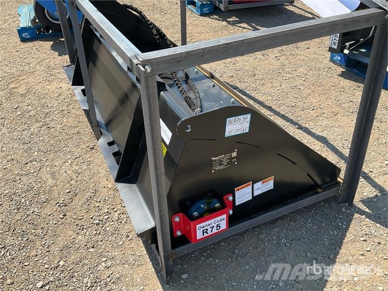  Raytree RMRB72 72 in Power Rake Skid Steer Bucket  Godet