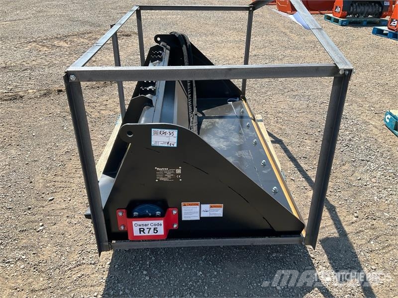 Raytree RMRB72 72 in Power Rake Skid Steer Bucket Godet