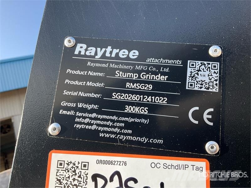  Raytree RMSG29 Skid Steer Stump Grinder (Unused) Power harrows and rototillers