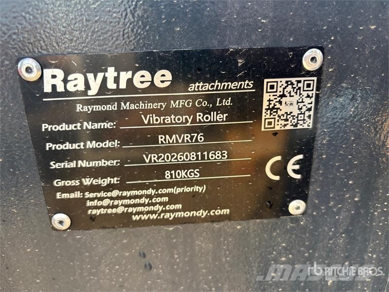  Raytree RMVR76 76 in Skid Steer Vibratory Roller ( Rollers