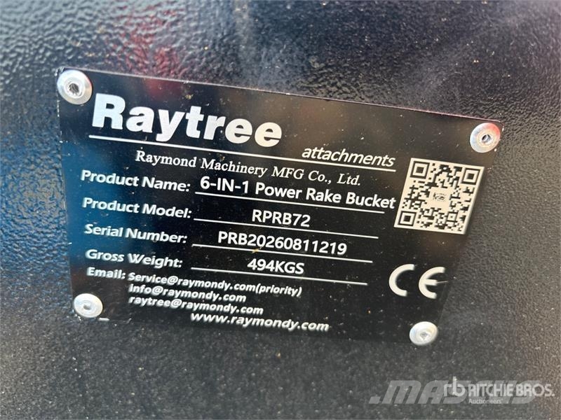 Raytree RPRB72 72 in Skid Steer Bucket (Unused) Κουβάδες