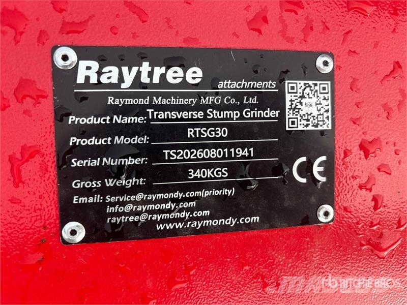  Raytree RTSG30 31 in Transverse Skid Steer Stump G Power harrows and rototillers