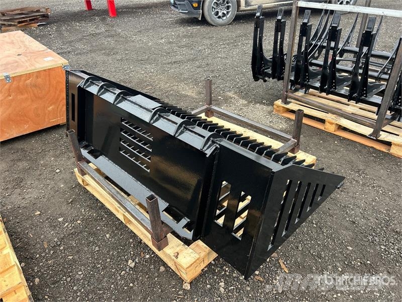  RB66 66 in Skeleton Rock bucket Skid Steer Bucket  دلاء