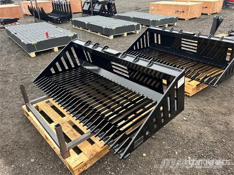  RB66 66 in Skeleton Rock bucket Skid Steer Bucket  دلاء