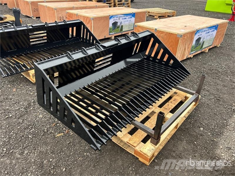  RB66 66 in Skeleton Rock bucket Skid Steer Bucket  دلاء