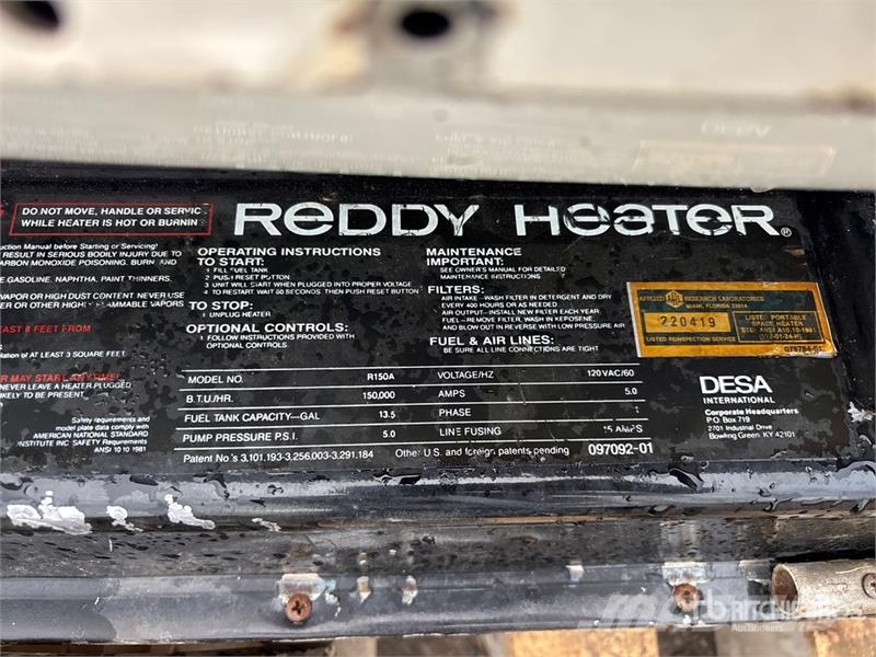 Reddy Heater 150000 BTU Diesel Burner Heater Landbrug - Andet