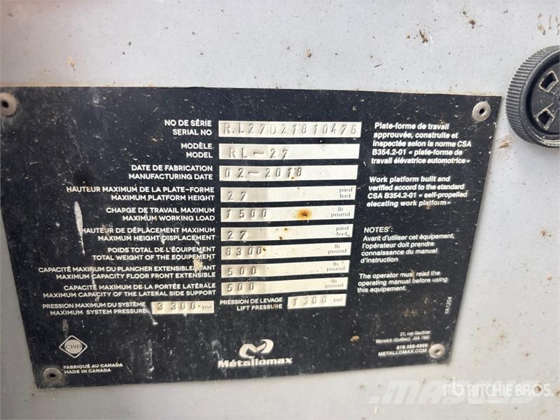 Redlift RL27 Diesel Scissor Lift Saxliftar