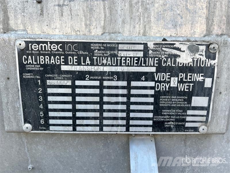 Remtec 46000 L Quad/A Tanker Trailer Tankwagen