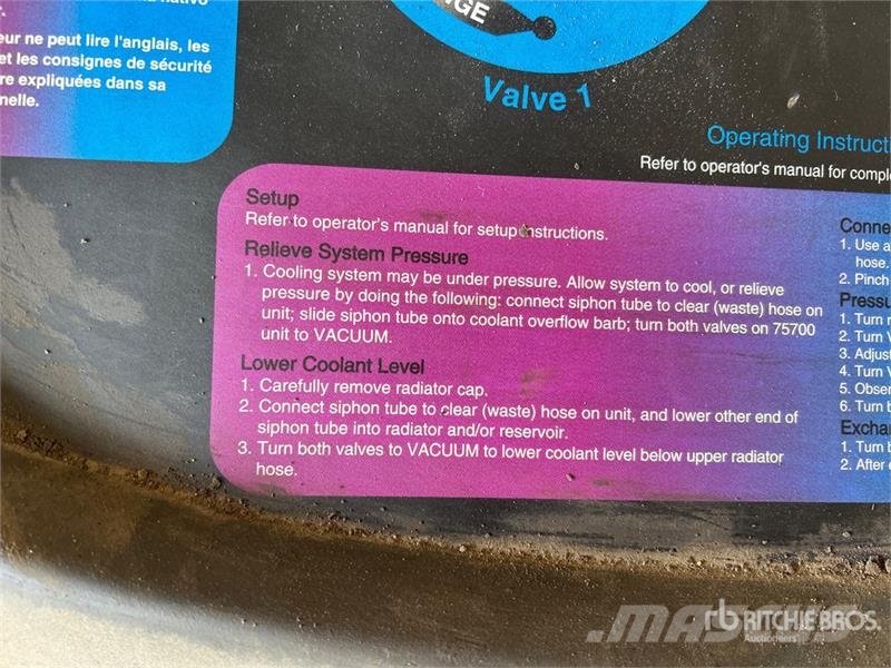 Robinair Cool Tech 75700 Coolant Exchanger Other components